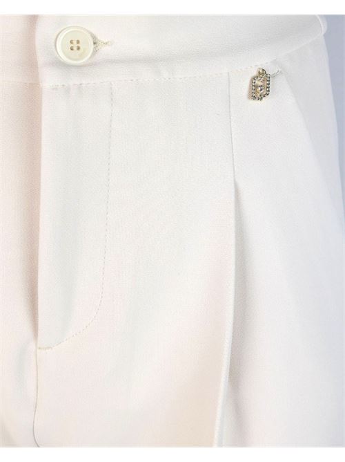 Pantalone bianco con piega Liu Jo | WF4280T0486.20304